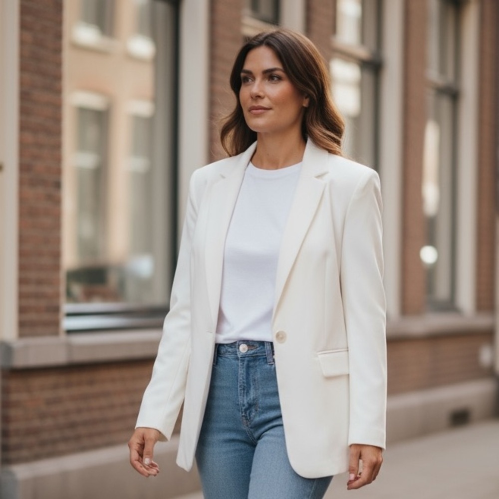 St. John Classic Cream Blazer new  with tags​​